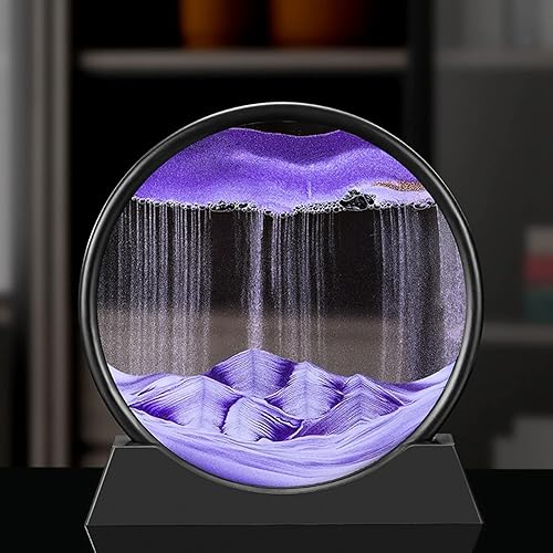 Miniatura 16 de Imágenes dinámicas de arena, increíble arte en movimiento, paisaje de arena de mar profundo 3D de vidrio, decoración relajante para aliviar