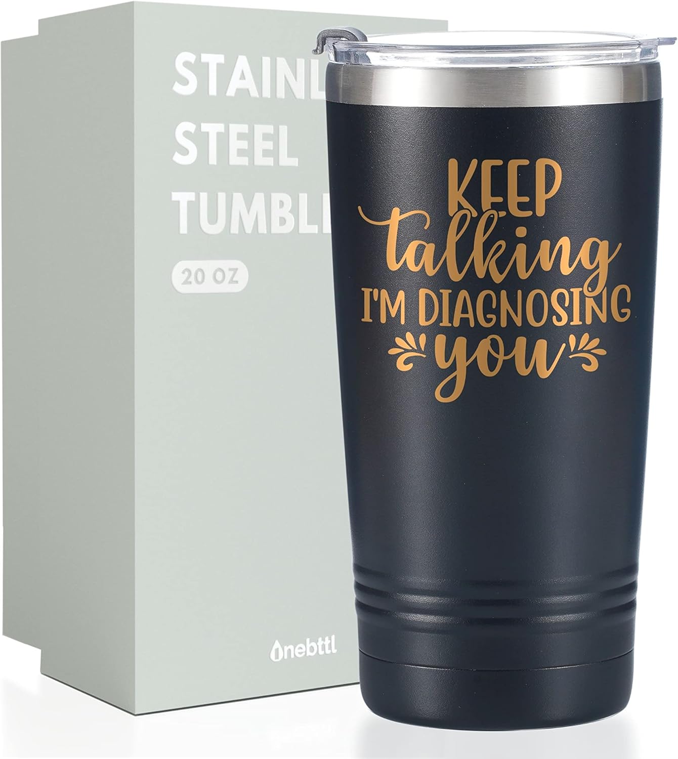 Onebttl Psychology Gifts, Keep Talking I'm Diagnosing You, Gifts for School Psychologist, Mental Health Therapist Counselors, Black