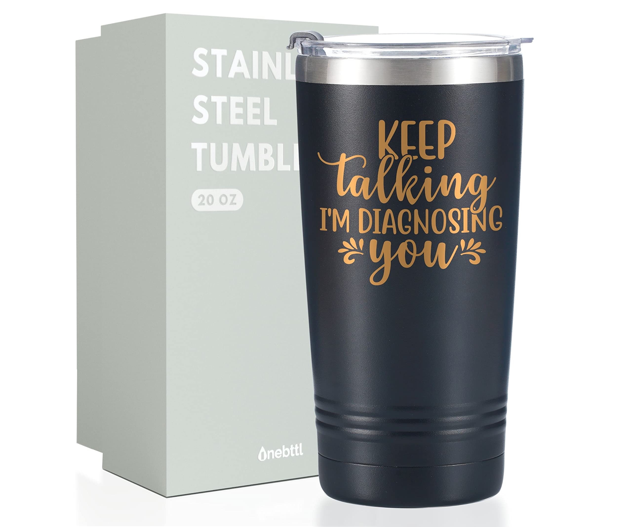 Onebttl Insulated Tumbler with Lid and Straw