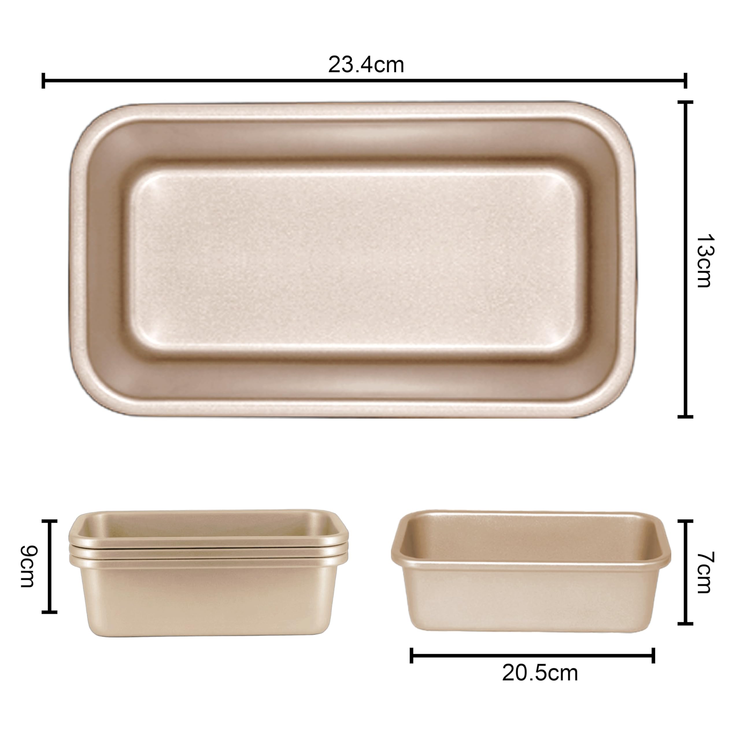 Stampo Per Pane In Cassetta 450g Antiaderente - 21x12x11,5cm Con Coperchio - Foto 8