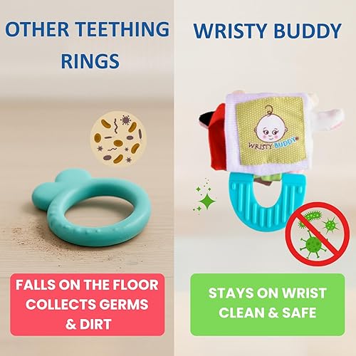 Miniatura 3 de Anillo de dentición para bebés de 0 a 6, 8, 10, 12 meses, lindos juguetes y guantes suaves para la dentición de pulpos, paquete de juguetes para