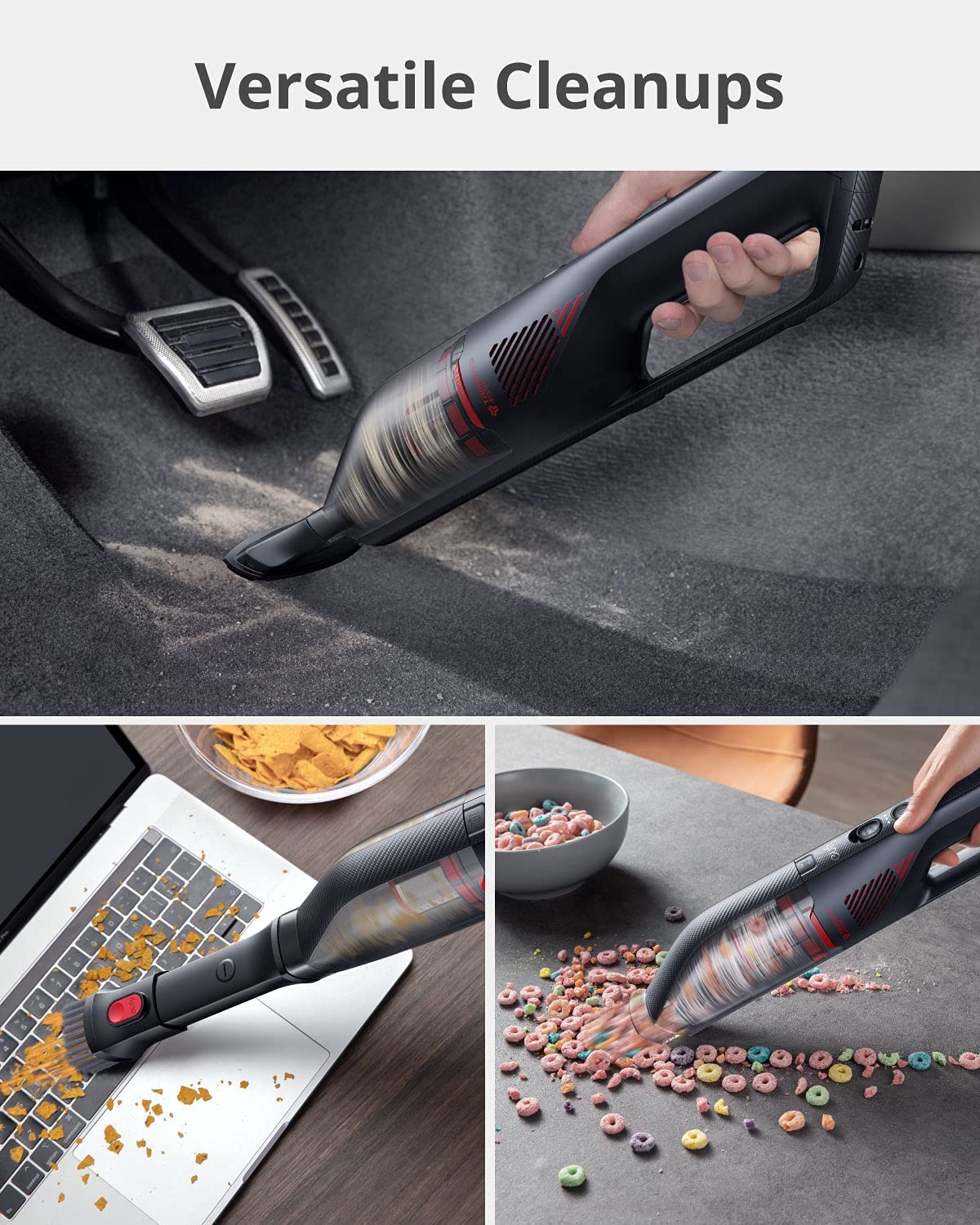 eufy by Anker, HomeVac H30 Venture, Cordless Car Vacuum, 80 AW