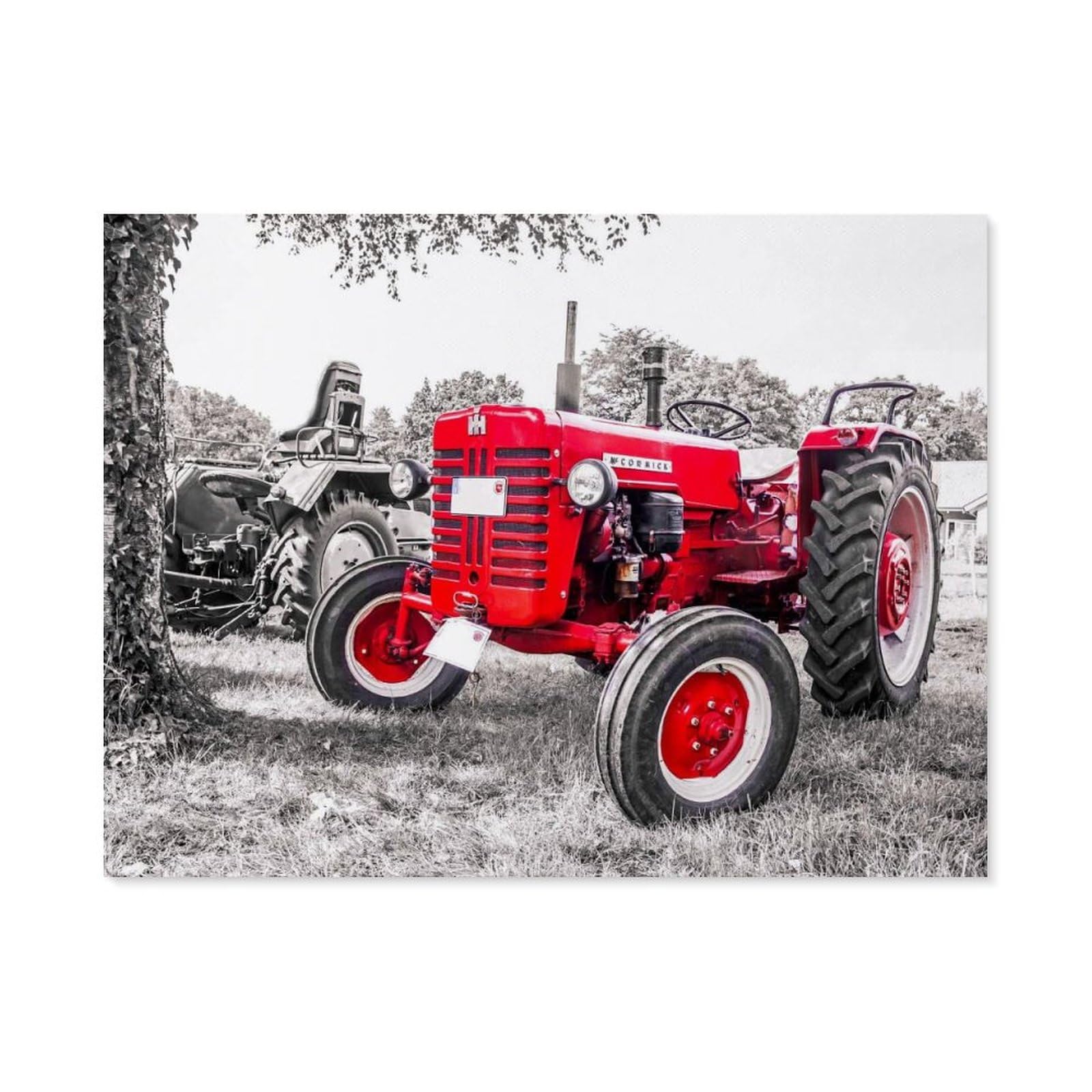 GSBRSNTS Paint by Numbers for Adults Kids Beginner，Vintage Tractor，DIY Acrylic Painting by Numbers Kits with Brushes Acrylic Pigment Home Decoration Brithday Gifts(30x40cm-G32