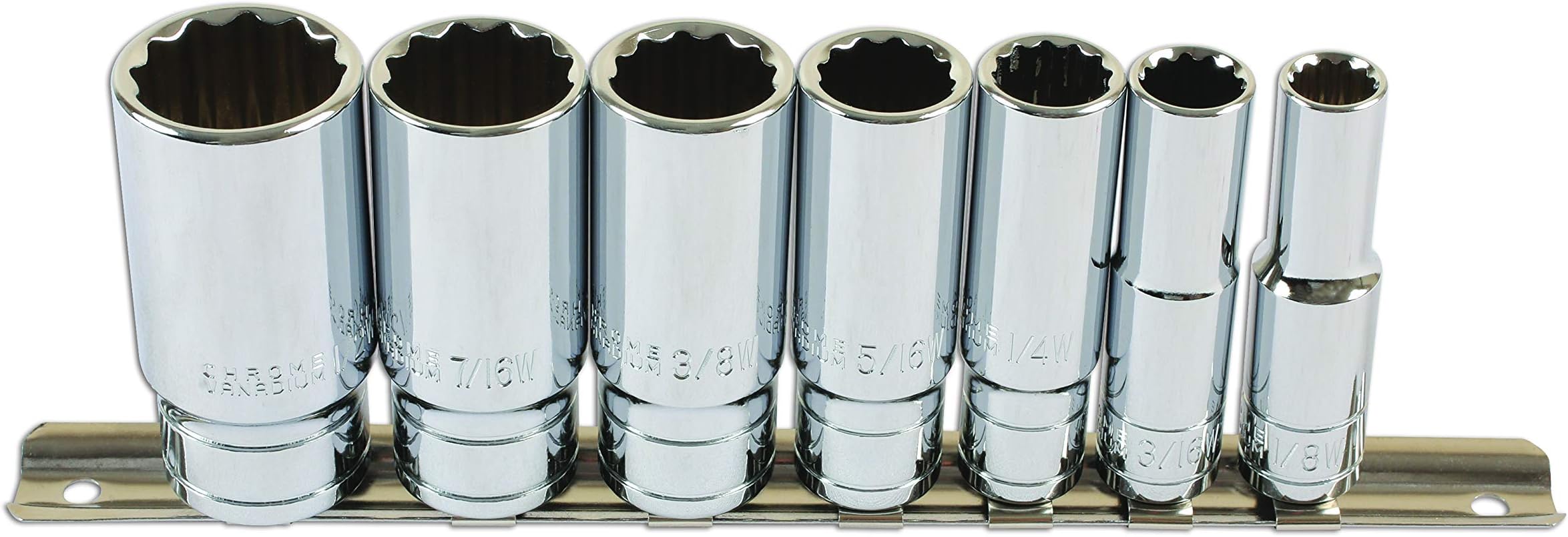 6194 Whitworth Deep Socket, 3/8-inch Dia, Set of 7