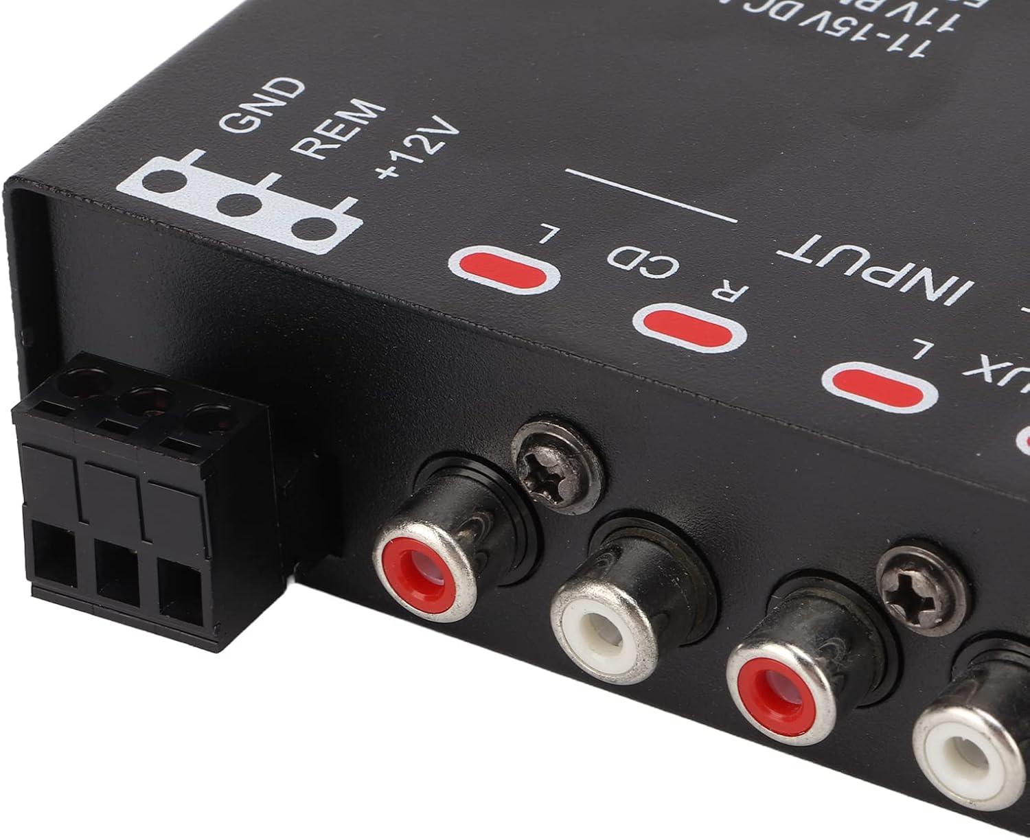 7 Band Car Audio Graphic Equalizer, Variable Gain Adjustment High Level Input EQ, Low Pass Filter, Chassis Graphic Equalizer with Control Volume