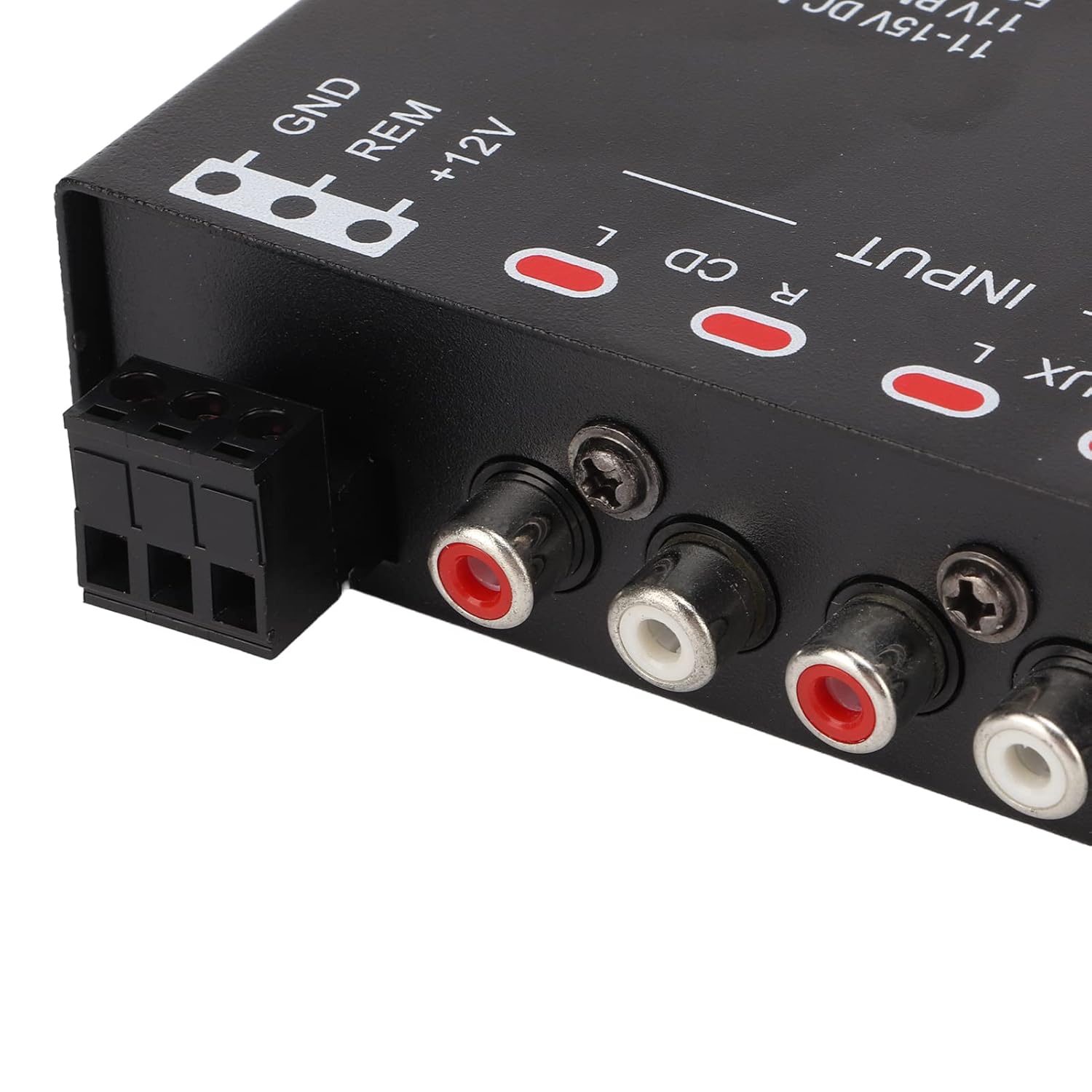 7 Band Car Audio Graphic Equalizer with Low Pass Filter, High Level Inputs, Front Rear Sub Outputs Universal Pre Amp EQ for Car Stereo Systems