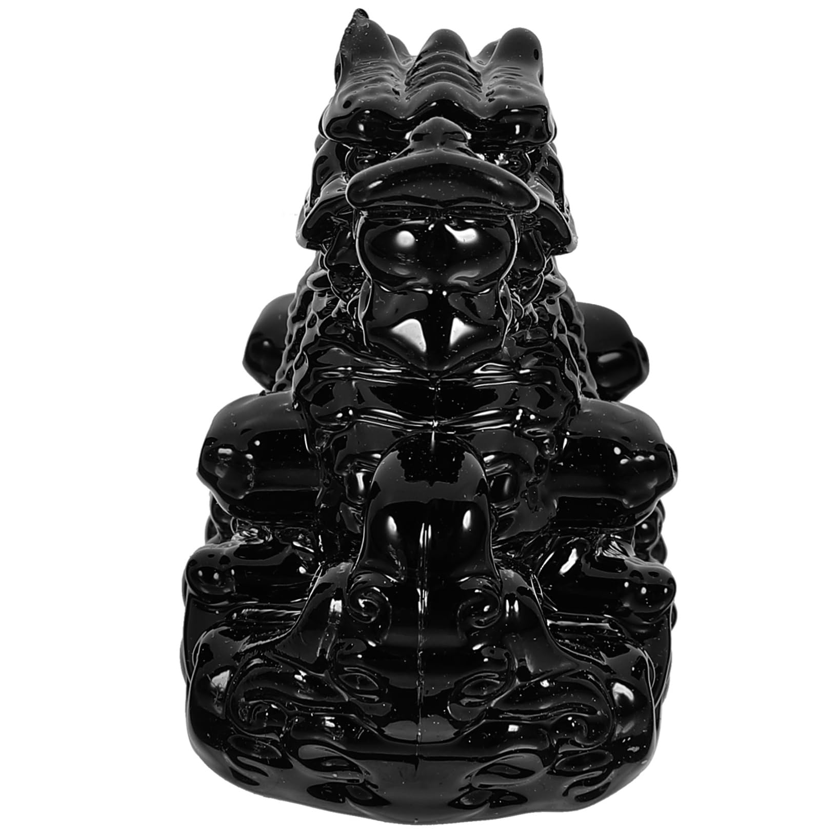 Ornamento del Drago, Feng Shui di Buon auspicio, Scultura di Drago di Giada, Statua di Drago Cinese, Figura di Drago di Capodanno, Figura di Animale, Decorazioni, scrivania in Vetro