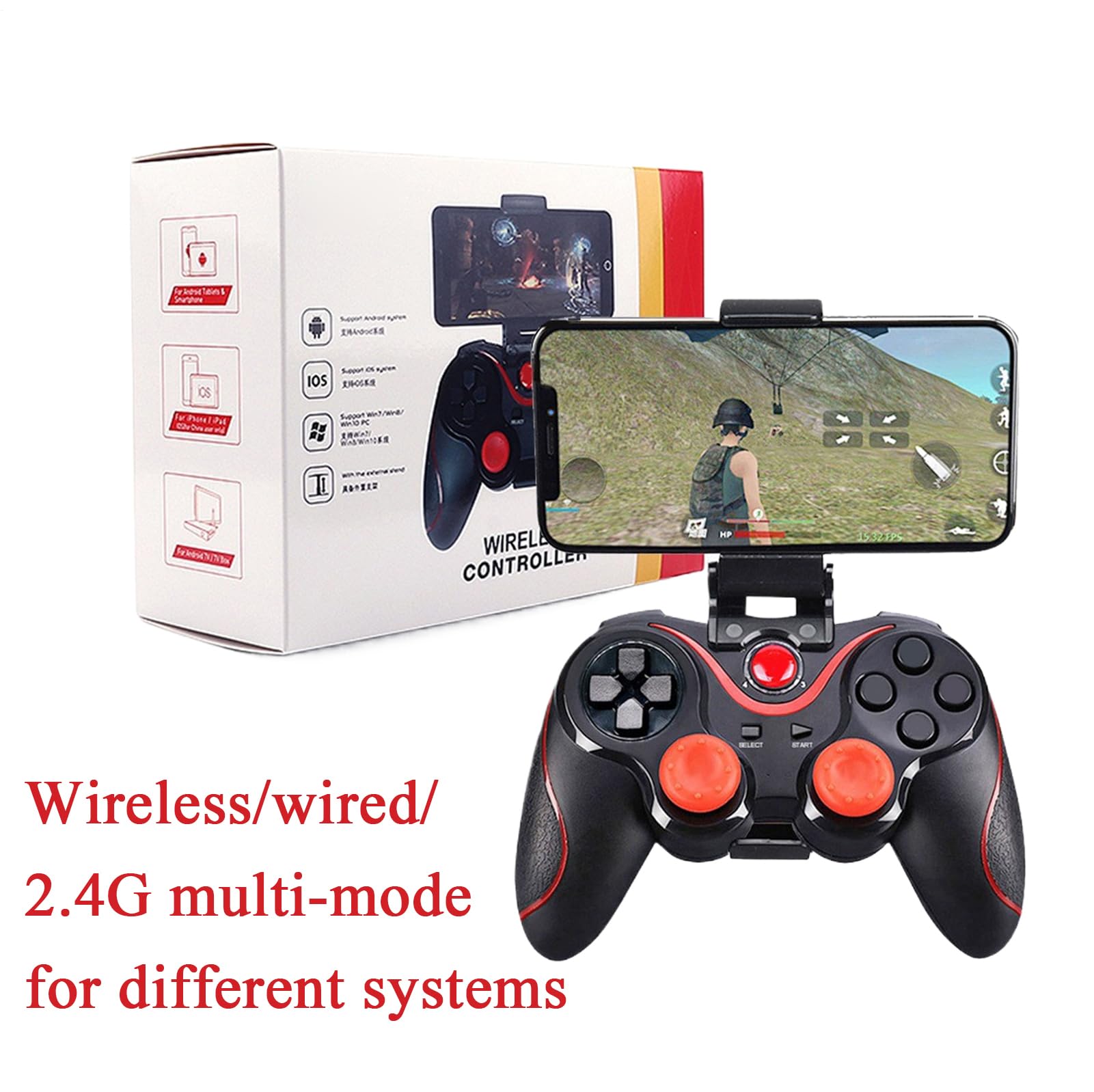 Jingmiger Controller PC per Giochi - Impugnatura Ergonomica,Controller Cablato Per Videogiochi | per Appartamento, Bar, Casa, Adolescenti, Adulti, Uomini, Ragazzi, Amici e Intrattenimento [Android]