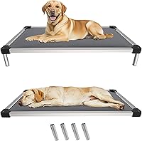 Vista 26 de FXW TitanNest - Cama elevada para perros a prueba de masticación, cuna elevada para uso en interiores, exteriores y campamentos, duradera y lavable
