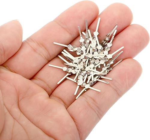 Miniatura 5 de PATIKIL Clip para conector de araña, paquete de 500 unidades de 0.984 in1 pulgada de longitud, pasador de repuesto para sujetar cristales, lámparas