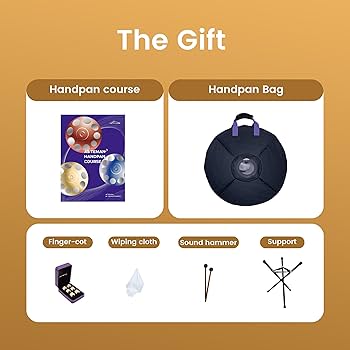 Amazon.com: ASTEMAN Handpan, 18 inches, 9 notes, 432Hz, G