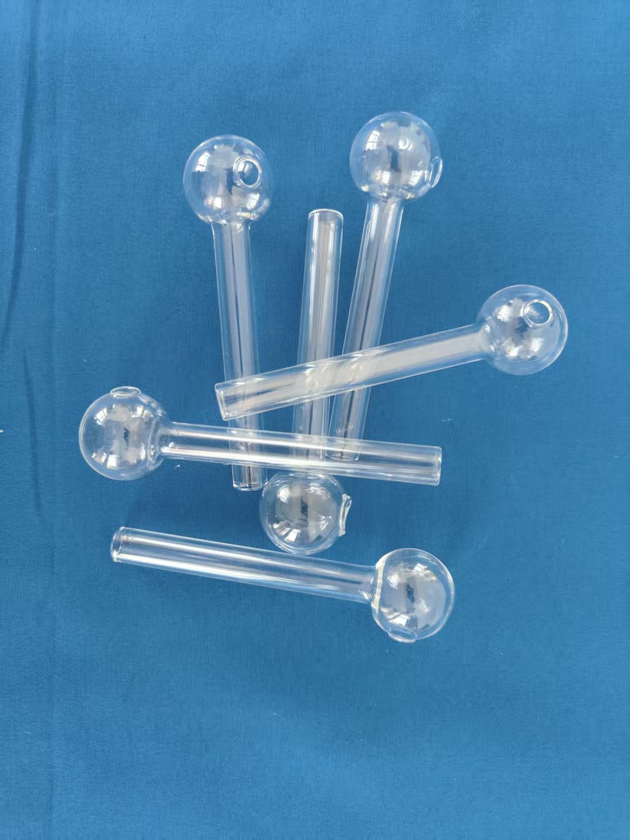10 pipas de cristal para crack, pipa de aceite, tubo de cristal, transparente, 4 pulgadas de longitud
