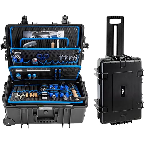 B&W International Jumbo 6700 Outdoor Tool Case with Pocket Tool Boards, Black