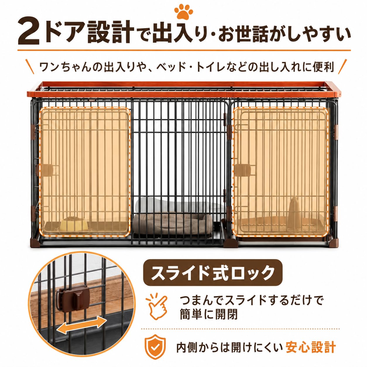 MR PET 中サイズケージ Amazon | 牧小苫＼msmr犬用ペットケージ トイレ付 サークル ゲージ