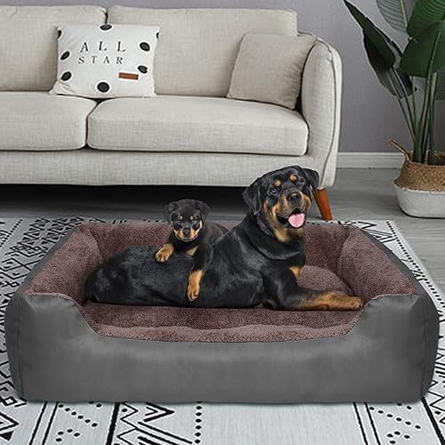 Miniatura 4 de PUPPBUDD Camas para perros extragrandes, cama rectangular lavable para perro, cómoda y transpirable, sofá para mascotas, cama ortopédica para perros