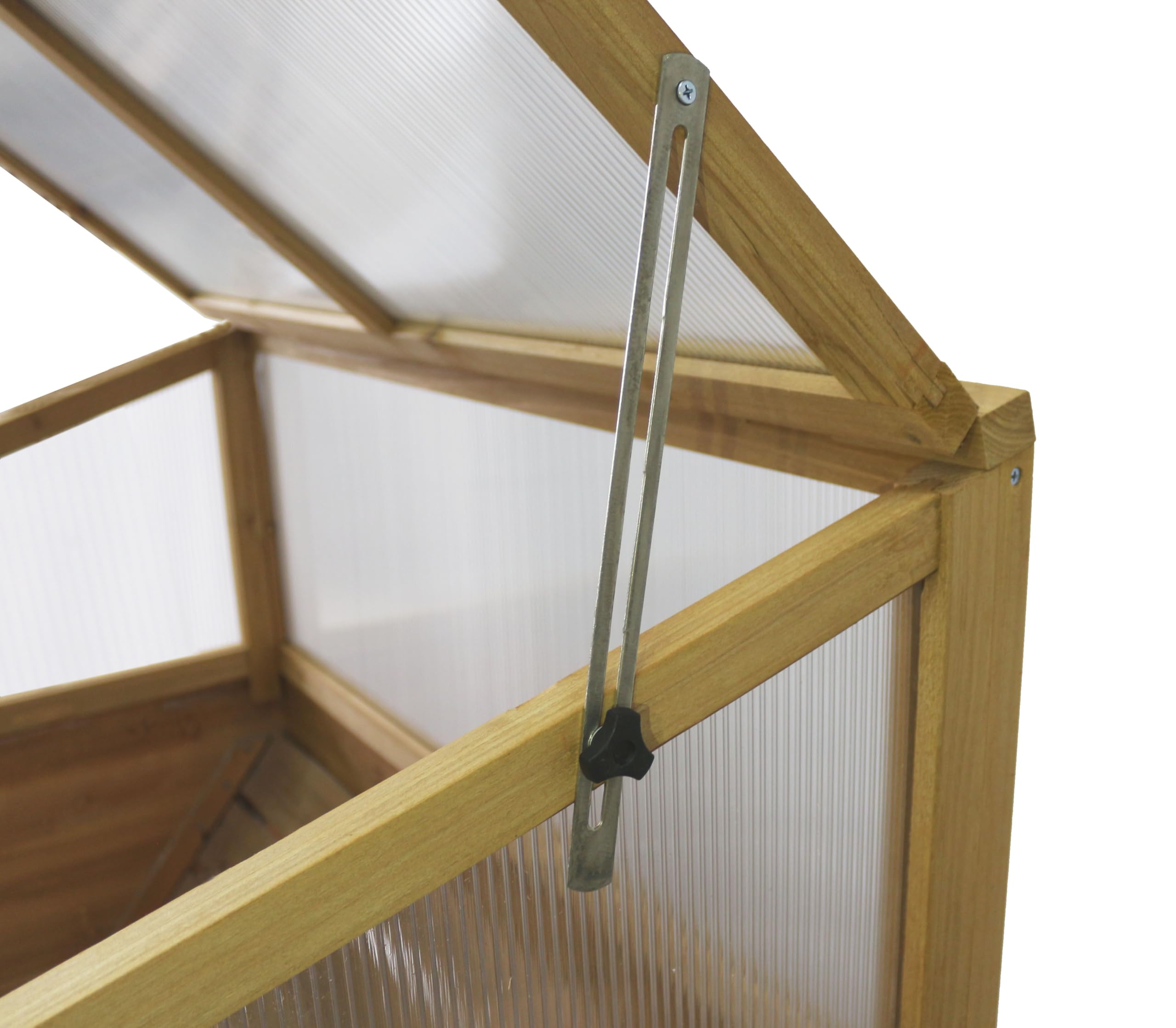 Frühbeetaufsatz für VegTrug Klassik 1m, 100% FSC zertifiziertes Holz, Natur
