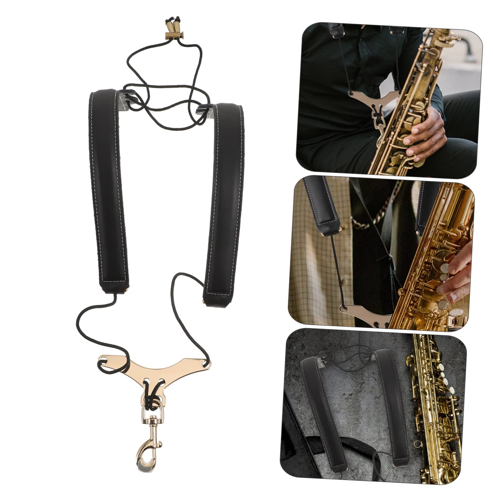 Abaodam Harnais De Saxophone Portable Sangle Épaule Pour Saxophone Sangle De Poitrine