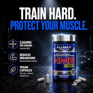 ALLMAX HMB Capsules, 3000 mg, 120 Count, 30 Servings