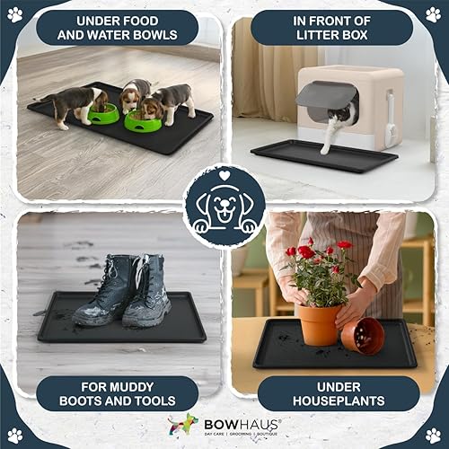 Miniatura 5 de Bandeja de repuesto para jaula de perro de 46.8 pulgadas, bandeja de plástico resistente e impermeable para perreras de 48 pulgadas para mascotas,