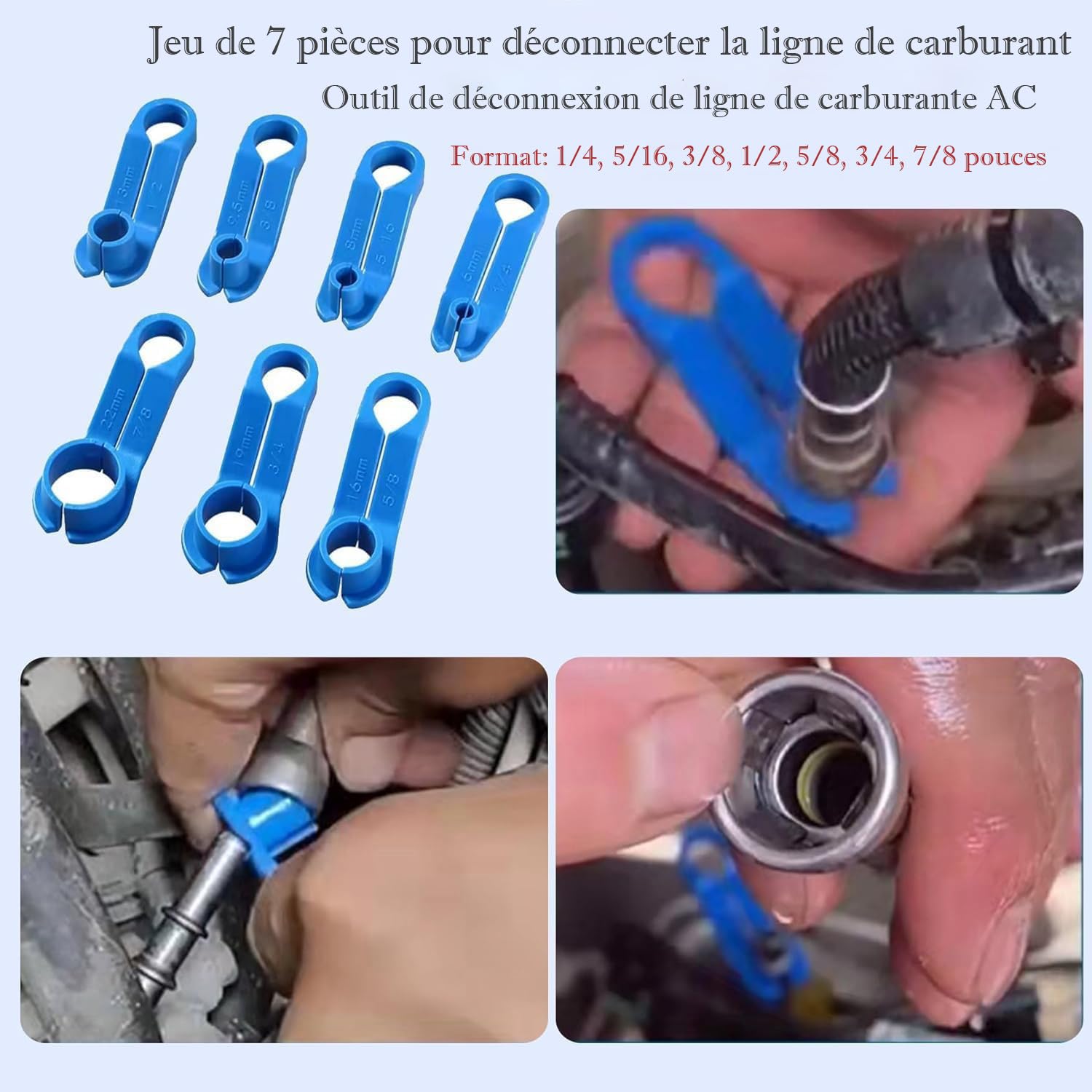 Kit di 16 1 Strumenti Disconnettore Tubi Carburante/AC Auto - per Linea Aria Condizionata, Raffreddatore Olio e Tubo Benzina