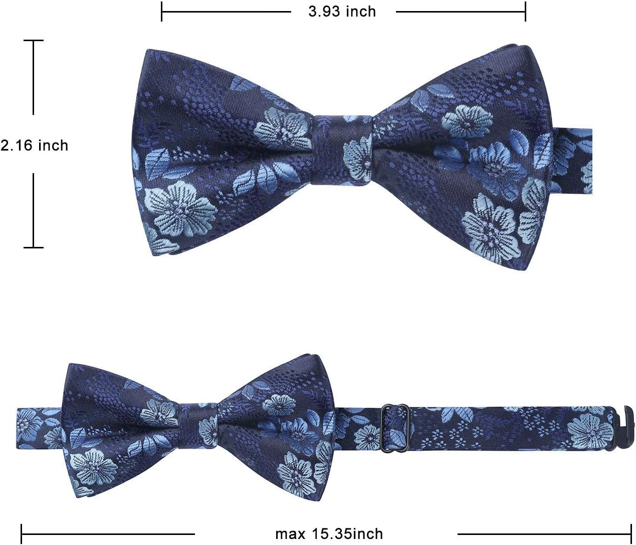 HISDERN Bow Ties for Boys Pre Tied Toddler Bow Tie Adjustable Kids Bowties Clip On Fun Patterned Bowties for Wedding Party