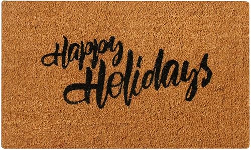 Rubber-Cal - tapetes de entrada de días festivos; 5 diversos modelos: 18 x 30 pulgadas; diseño de fibra de coco.