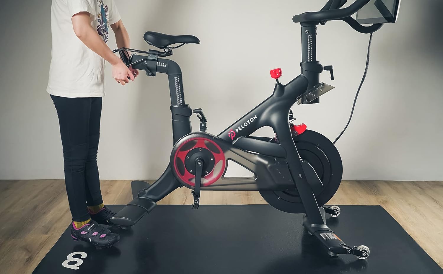 Amazon Com Cyclingdeal Compatible With Original Peloton Bike Wheel Extender Easy To Move Roll Peloton Bike Great Peloton Extension Accessories Accessory Sports Outdoors