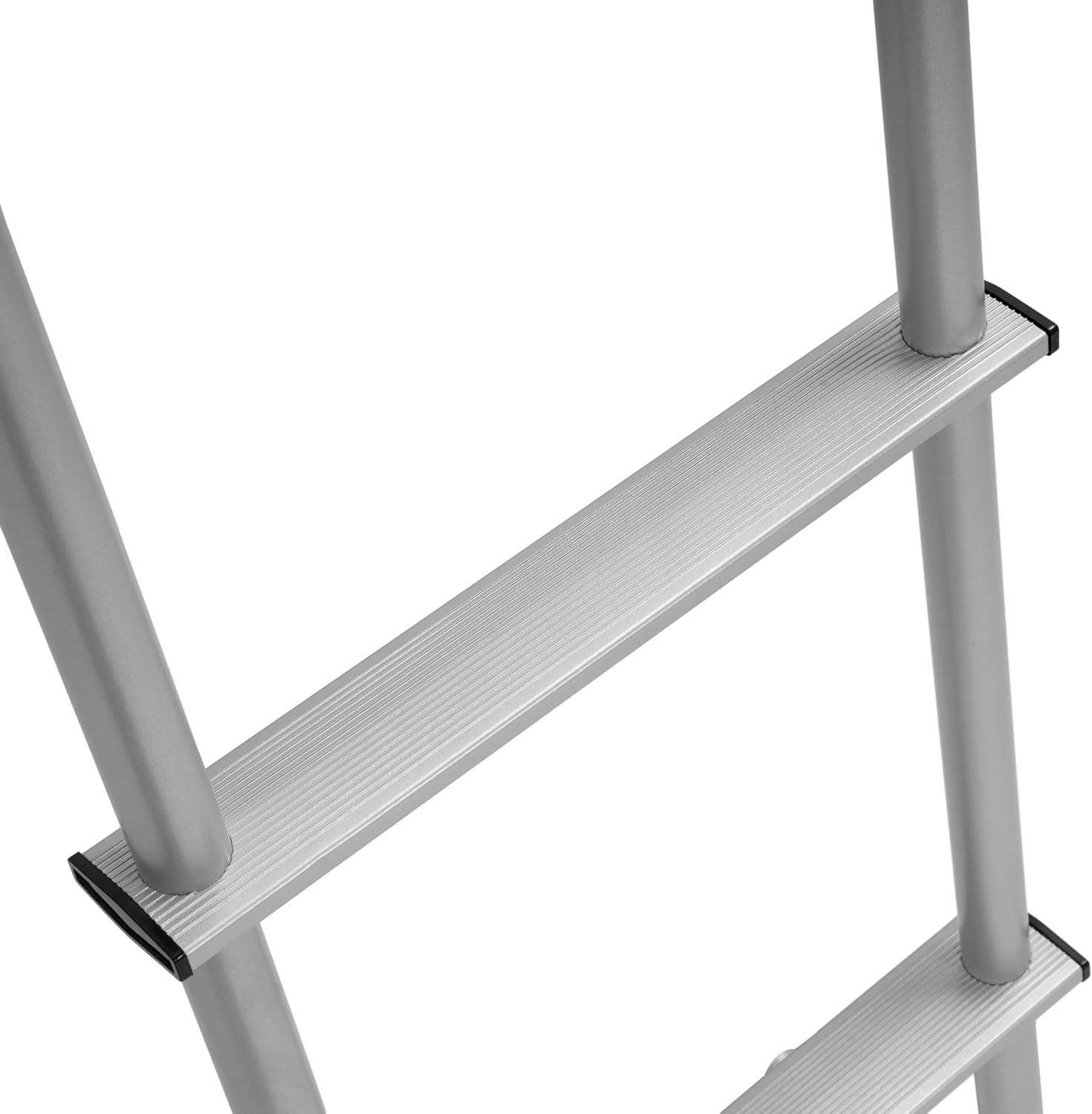 Universal RV Exterior Ladder Heavy Duty 7 Step Ladder Fit for Travel Trailers Universal Straight Aluminium Silvery Powder Coated 7.6FT-8.5FT