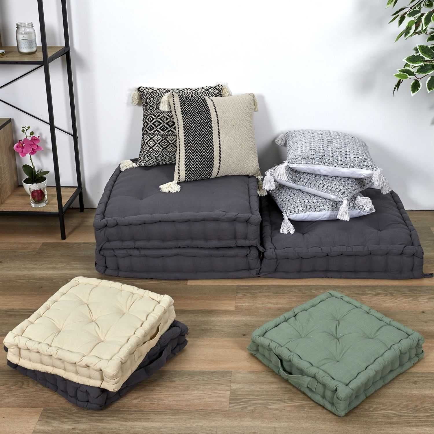 Cuscino per sedia in poliestere beige 35 x 35 x Sp 1.5 cm | Leroy Merlin
