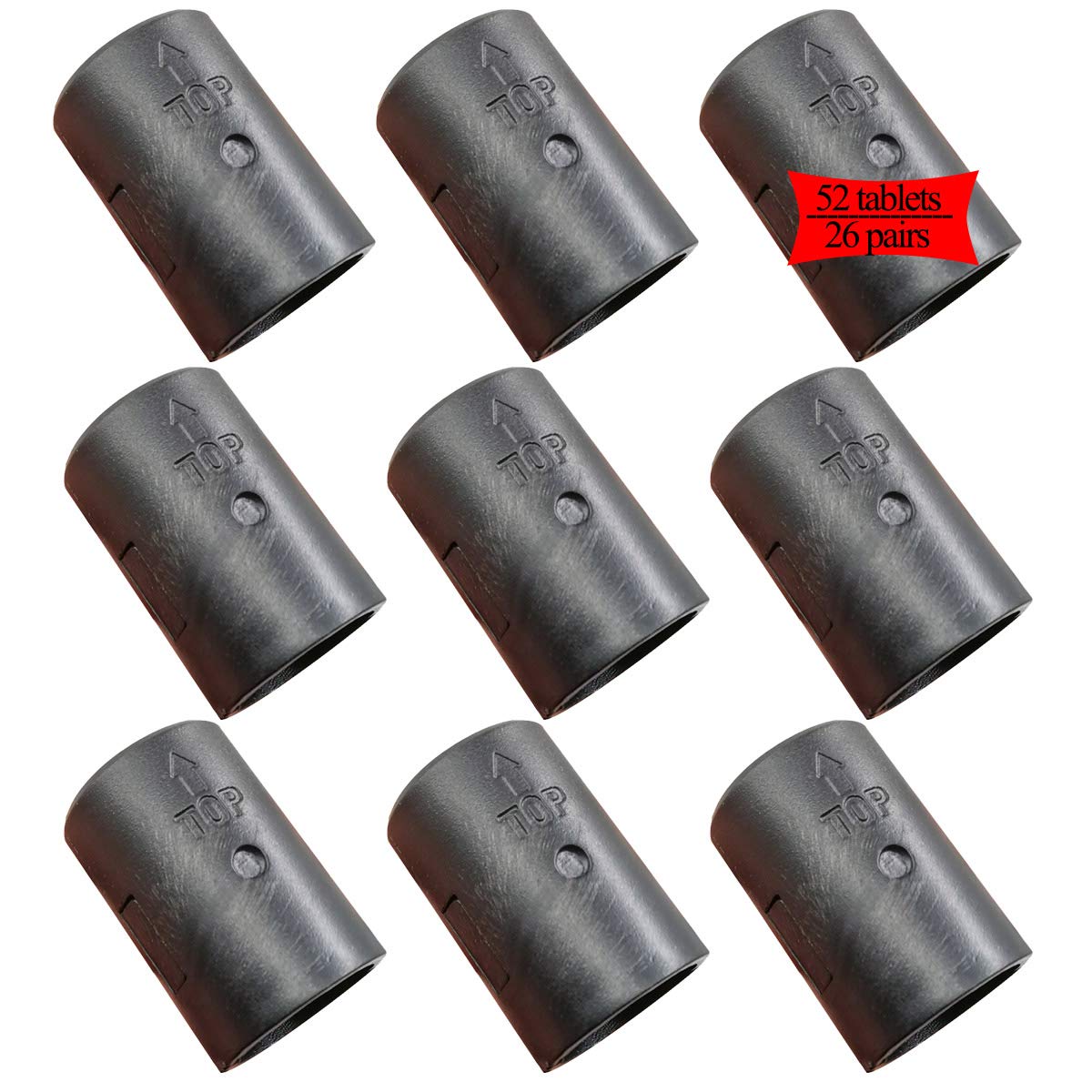 HSIULMY52 Pcs Wire Shelf Clips Wire Shelving Shelf Lock Clips for 1" Post, Fits Thunder Group, Alera, Honey Can Do, Eagle, Regency, Metro