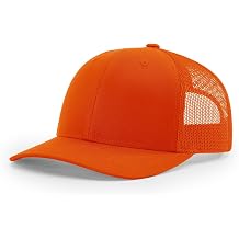Richardson Unisex 112 Trucker Baseball Cap, Orange, One Size Fits Most