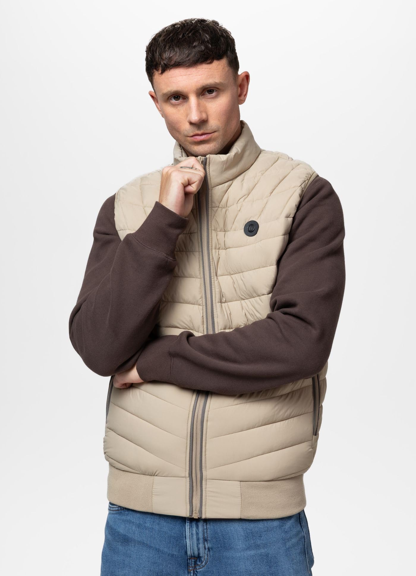 PITBULL - Smanicato Uomo Invernale Naylor, Gilet Uomo per La Transizione, Piumino Smanicato Antivento, Smanicata Senza Maniche, Gilet Leggero, Smanicata Sportivo con Tasche