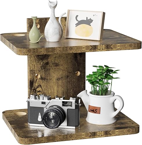 Miniatura 13 de WALI Estantes flotantes para centro de entretenimiento, soporta hasta 7.98 kg, estante de TV con vidrios templados reforzados para reproductores de