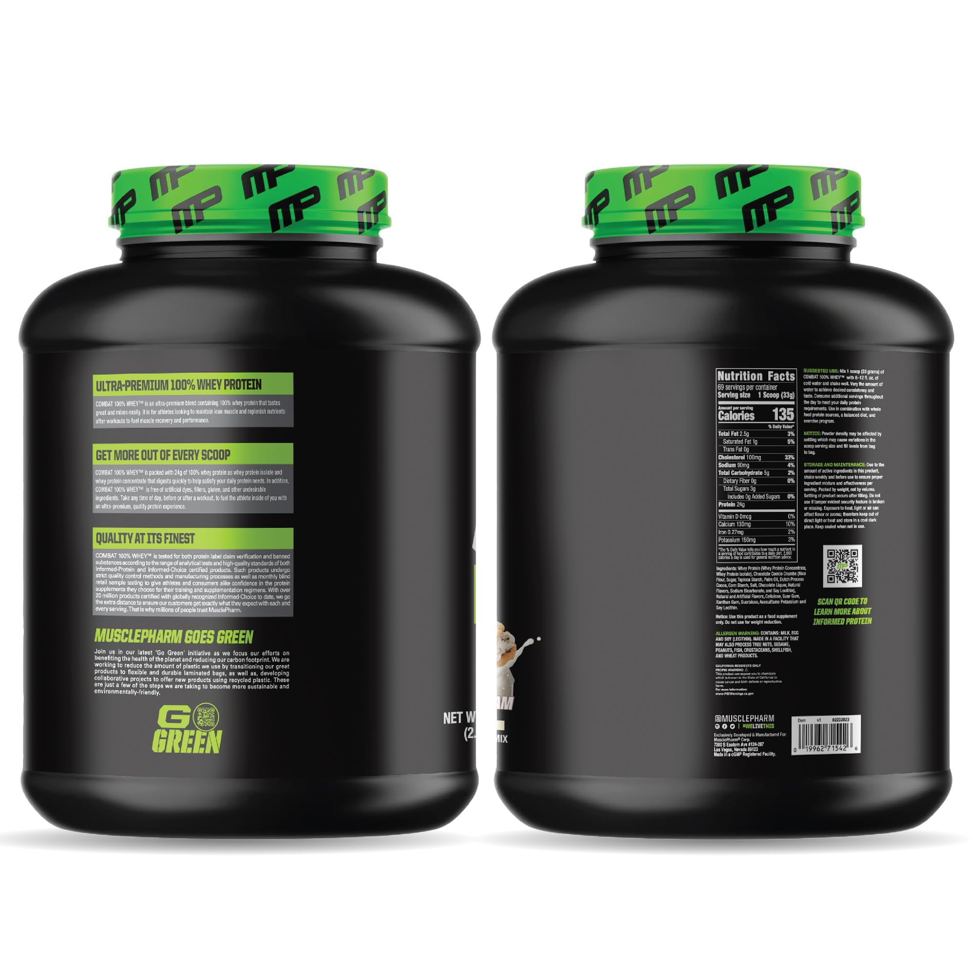 MusclePharm Combat 100% Whey Protein Powder | Cookies 'N' Cream - 5 lb — Amazon image 8