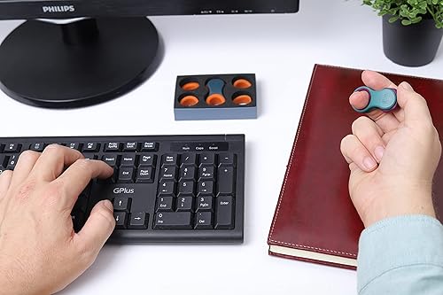 Vista 56 de Yogi Fidget Toy – Spinner sensorial silencioso para adultos y niños – Alivio del estrés para TDAH, ansiedad – Juguetes para adultos – Incluye 5