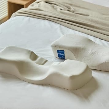 Kanuda Andante - Gentle, Extended Cervical Pillow for Neck Pain Relief, Premium Memory Foam Neck Pillow for Back Sleepers, Orthopedic Contour Pillow for Longer Necks, Designed by a Physical Therapist