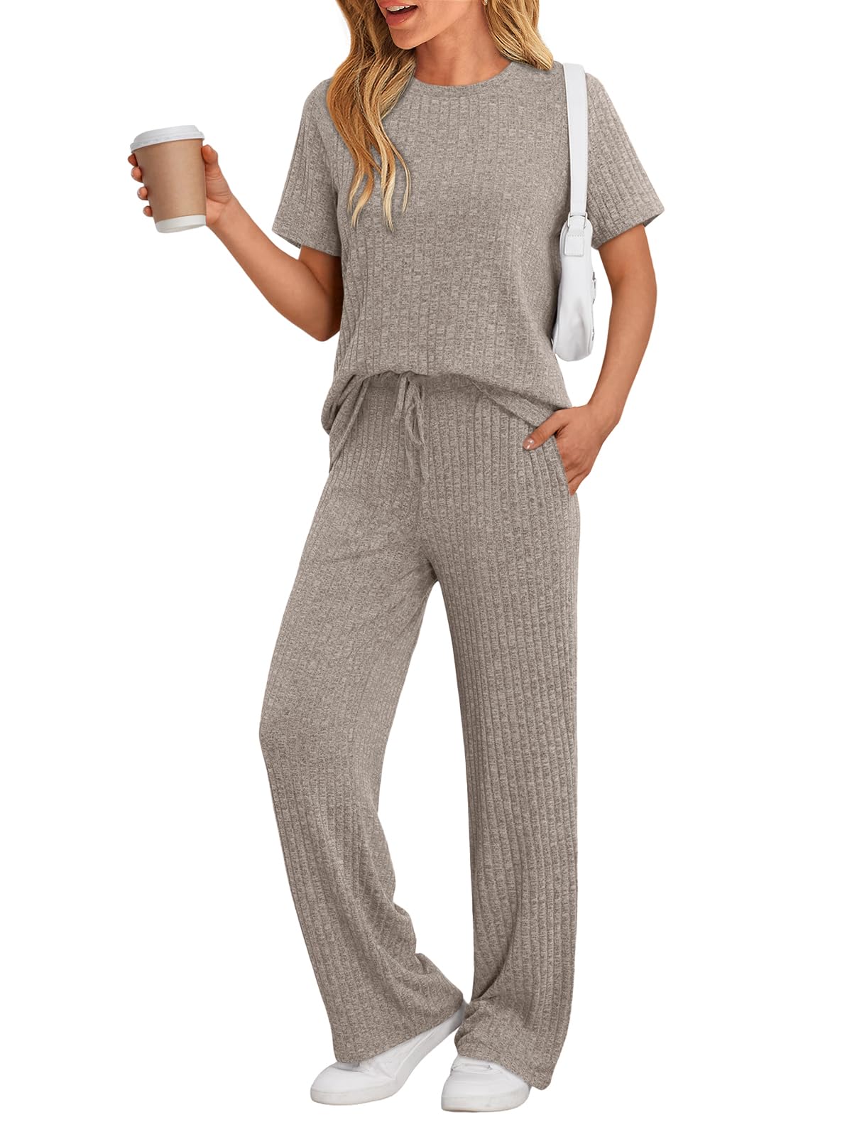 LILLUSORY Short Sleeve Lounge Set