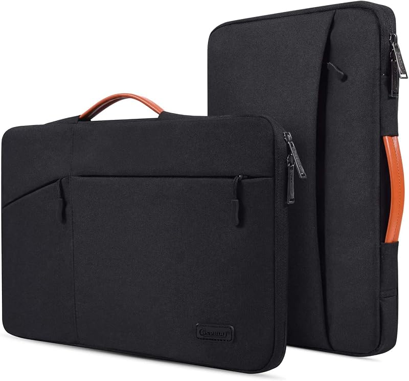 Maletín para portátil de 17,3 pulgadas, maletín para portátil HP 17 17,3, HP Pavilion 17/ Envy 17T/ PROBOOK 17, Dell Inspiron 17, Lenovo Ideapad L340 17.3, Acer Aspire 17, ASUS VivoBook 17, funda para portátil, color negro