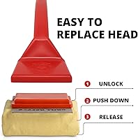 Vista 3 de Grill Rescue - Cabezal raspador de limpieza reemplazable para parrilladas, sin cerdas. Herramientas duraderas y únicas para rejillas de hierro