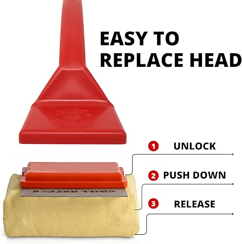 Miniatura 9 de Grill Rescue - Cabezal raspador de limpieza reemplazable para parrilladas, sin cerdas. Herramientas raspadoras duraderas y únicas para rejillas de