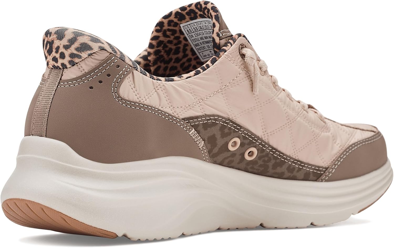 Skechers Women's Cozy Fit Hands Free Slip-ins -Leopard Dream