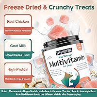 Vista 3 de Multivitamínico para perros, vitaminas y suplementos para perros, multivitamínico para perros con glucosamina, probióticos y Omega 3