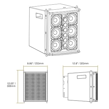 wake Sapporo WAKE 3LYR DWN VST サイズXL White Line Array Speaker System with a 15