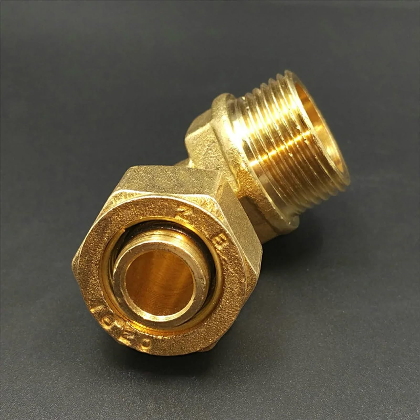 1216 1418 1620 2025 2632 PEX-AL-PEX 3/4" Male Female Brass Elbow 90 Degree Pipe Fitting For Solar Floor Heating(BSP Female,1216_3/4")