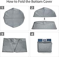 Vista 6 de PETIME Tapete de Cubierta Inferior para Corral de Perro Almohadilla Resistente al Agua Protector de Piso para Uso Interior y Exterior Se Ajusta a