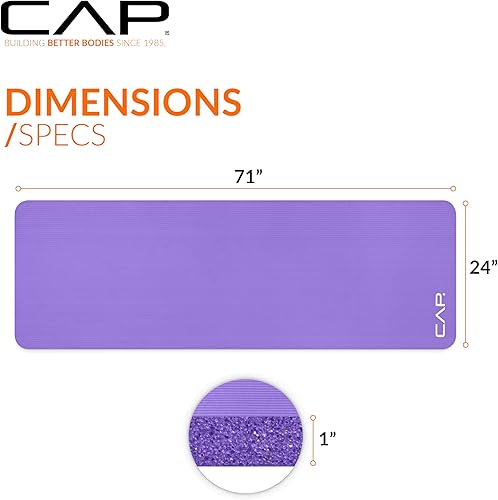 Miniatura 4 de CAP Barbell Esterilla de ejercicio de alta densidad con correa