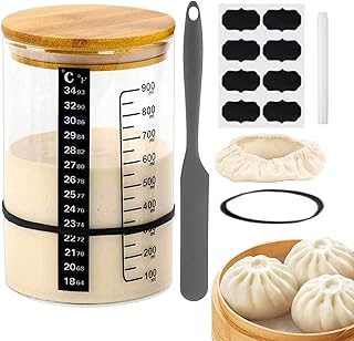 サワードウ の瓶、サワードウのス ターターのた めの瓶, ベーキング 用の再利用可能な発酵セット, 多機能サワードウの スタータージャーキット、ホームパンベーキング用品