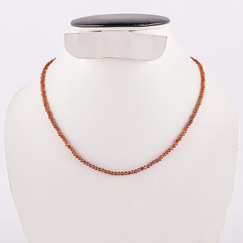 Miniatura 203 de Natural Moonstone Gemstones Choker Necklace, Faceted Rounds Beads, Silver Plated Jewelry, Healing Crystals, Birthday, Handamde, Minimalist, Women