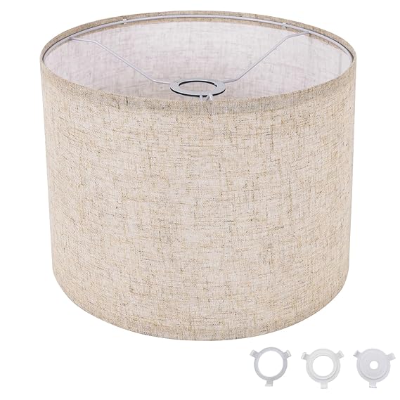 Small Lamp Shade, Beige Drum Lampshade