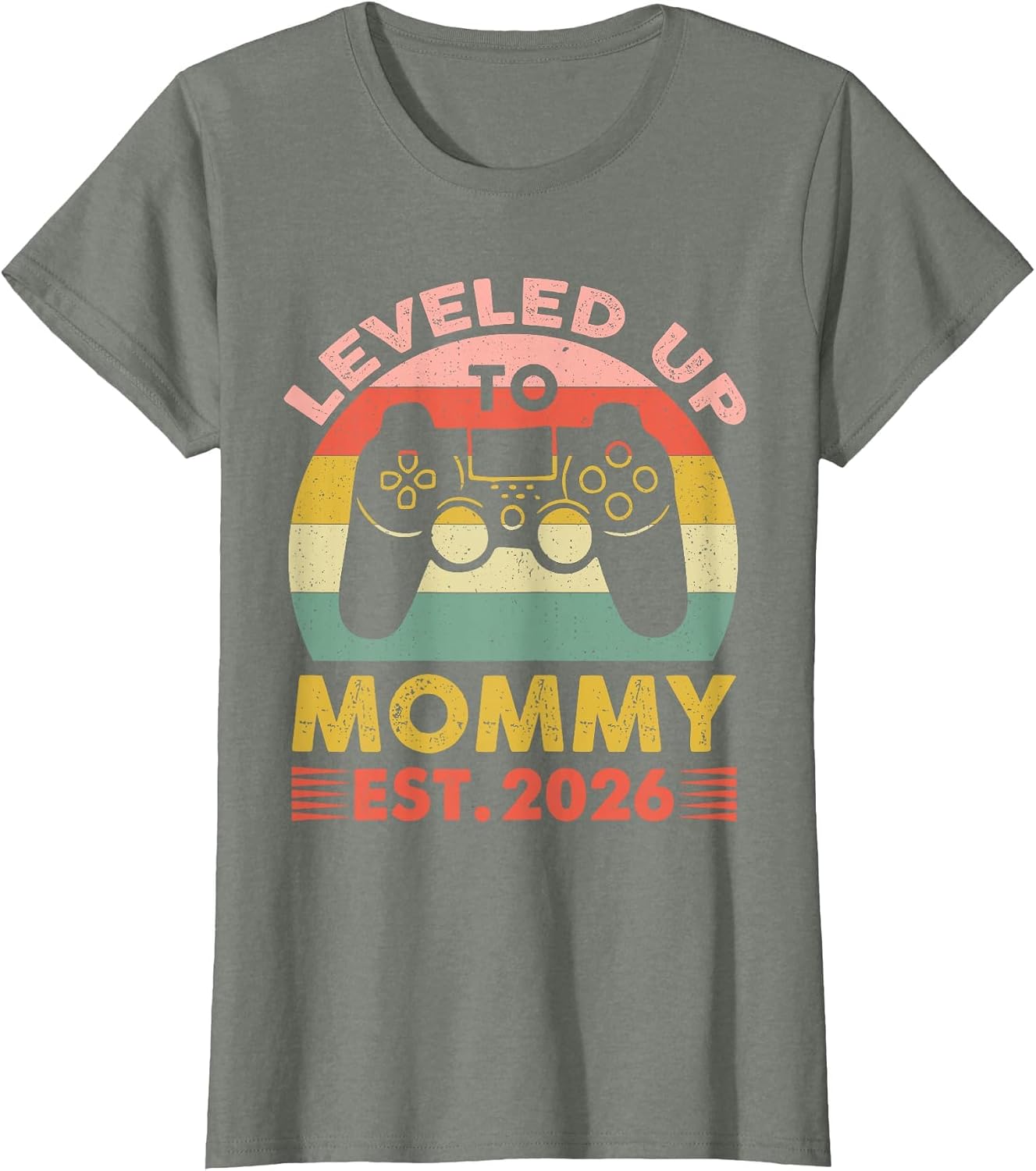 Soon to Be Mom 2026 Funny I Leveled Up to Mommy 2026 Gamer T-Shirt image 5